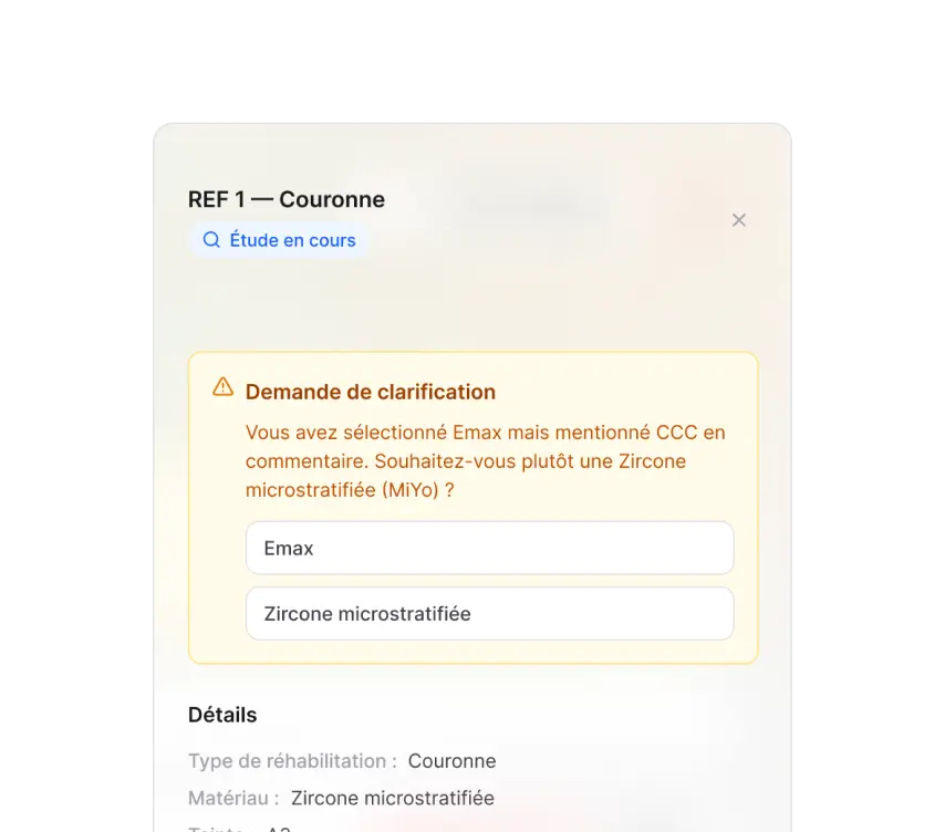 Détail référence