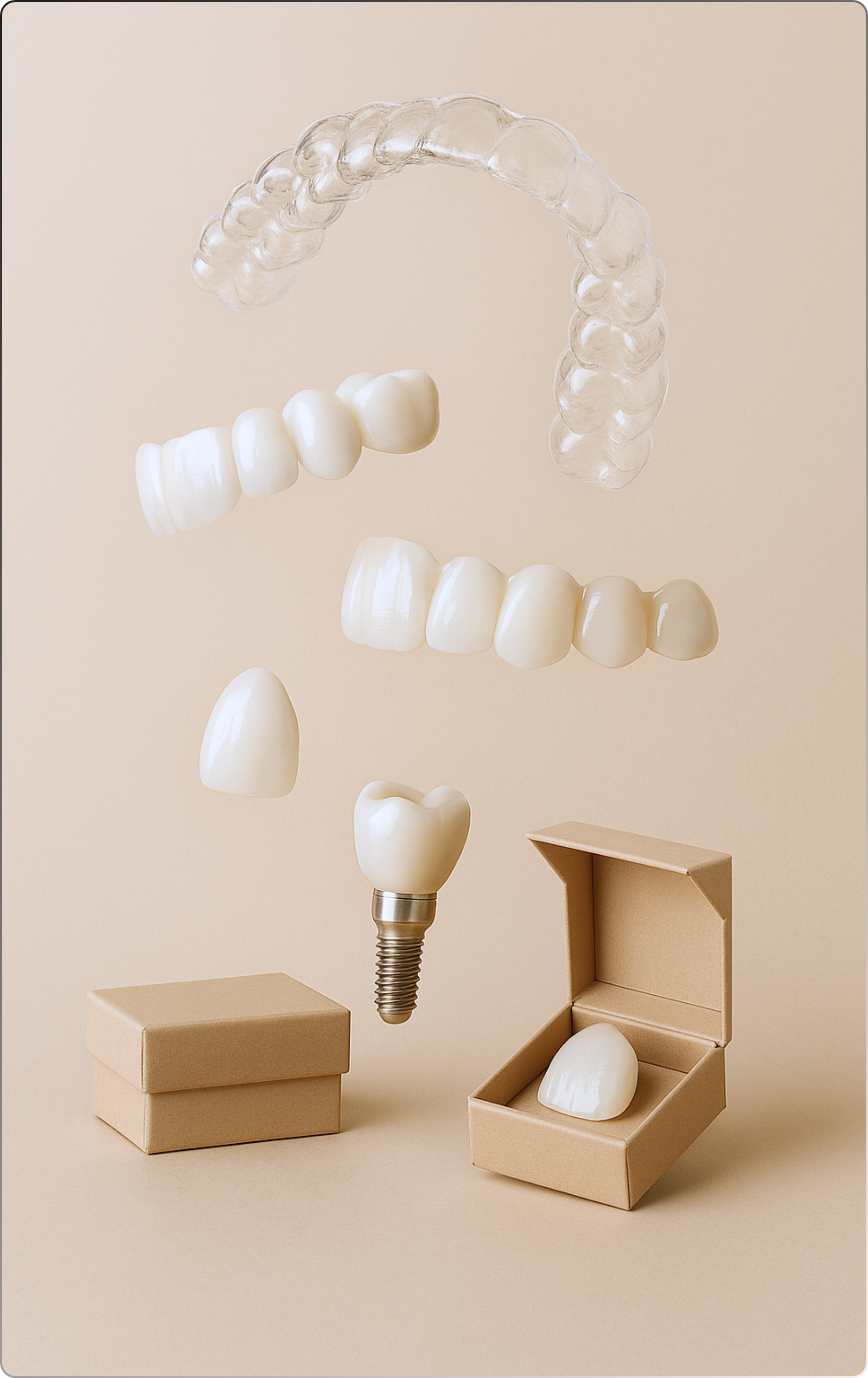 prothèses dentaires haut de gramme, haute précision pour les chirurgiens dentistes